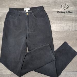 Hugo Buscati Suede Leather Pants Size 8